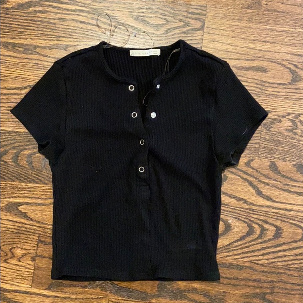 Button up crop top!